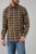 Kimes Ranch Mens Twin Peaks Flannel Dress Gold/Grey Cotton blend L/S Shirt