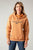 Kimes Ranch Womens Two Scoops Rust Cotton Blend Hoodie