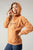 Kimes Ranch Womens Two Scoops Rust Cotton Blend Hoodie