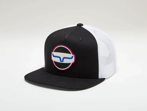 Kimes Ranch Unisex Union Made Black Cotton Twill Trucker Cap