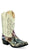 Old West Children Unisex J Toe Shiny Multicolor Faux Leather Cowboy Boots 1 D