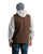 Berne Apparel Mens Heartland Sherpa-Lined V-Neck Bark 100% Cotton Cotton Vest