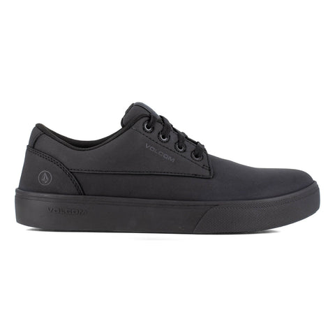 Volcom Womens Skate Inspired SR Soft Toe Black Microfiber Work Shoes