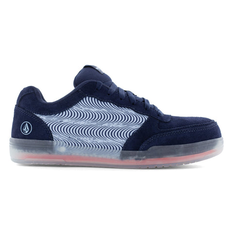 Volcom Mens Hybrid Navy/Celestial Leather CT Skate-Inspired Work Shoes 12 M