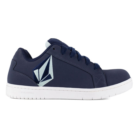 Volcom Womens Stone Navy Suede Skate Work Shoes 7 W