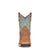 Corral Womens W5003 Blue/Tan Leather 8.5in Farm and Ranch Cowboy Boots