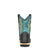 Corral Womens W5004 Turquoise/Black Leather 8.5in Farm and Ranch Cowboy Boots