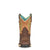 Corral Womens W5005 Chocolate/Tan Leather 8.5in Farm and Ranch Cowboy Boots