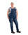 Berne Womens Vintage Washed Flex Denim Indigo Cotton Blend Bib Overall