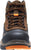 Wolverine Mens Summer Brown Leather Overpass CT WP 6in Work Boots