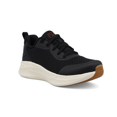 Twisted X Womens Feather X Casual Black Fabric Sneakers Shoes