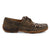 Twisted X Womens Driving Moc Distressed/Leopard Leather Boat Shoes