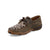 Twisted X Womens Driving Moc Distressed/Leopard Leather Boat Shoes