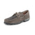 Twisted X Womens Driving Moc Grey/Grenadine Leather Tooled Boat Shoes