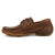Twisted X Womens Driving Moc Brown/Cream Leather Boat Shoes