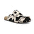 Twisted X Womens Easy-Wearing Black/White Cowhide Mules Shoes