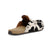 Twisted X Womens Easy-Wearing Black/White Cowhide Mules Shoes