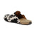 Twisted X Womens Easy-Wearing Black/White Cowhide Mules Shoes