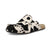Twisted X Womens Easy-Wearing Black/White Cowhide Mules Shoes