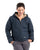 Berne Apparel Womens Sherpa-Lined Duck Hooded Deep Ocean 100% Cotton Jacket