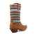Twisted X Womens 11in Hooey Inca Gold/Orange Serape Leather 11in Cowboy Boots