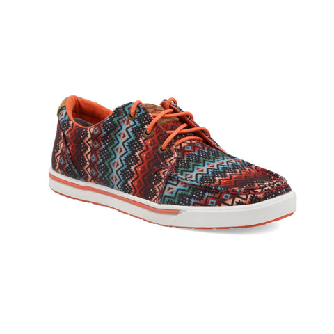 Twisted X Womens Hooey Loper Multi-Color Fabric Aztec Sneakers Shoes