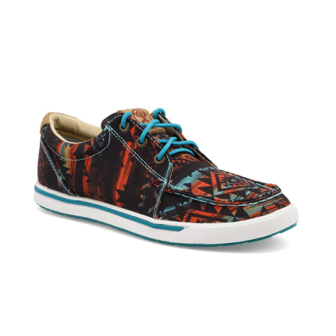 Twisted X Womens Hooey Loper Midnight Textile Aztec Sneakers Shoes