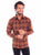 Scully Mens Worn Outs Plaid Brown 100% Cotton L/S Shirt