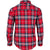Rocky Mens Worksmart Button Down Red Plaid 100% Cotton L/S Shirt