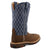 Twisted X Womens 11in Western CT Brown/Blue Leather Work Boots