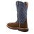 Twisted X Womens 11in Western CT Brown/Blue Leather Work Boots