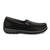 Twisted X Womens Driving Moc Black Leather Tooled Slip-On Shoes