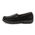 Twisted X Womens Driving Moc Black Leather Tooled Slip-On Shoes