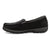 Twisted X Womens Driving Moc Black Leather Tooled Slip-On Shoes