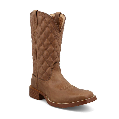 Twisted X Womens 11in Tech X Quilted Ginger Leather Cowboy Boots