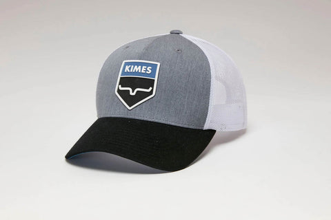 Kimes Ranch Unisex Wedge Charcoal Heather Cotton Twill Trucker Cap