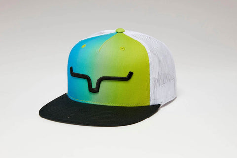 Kimes Ranch Unisex Wildstyle Weekly Blue/Green Polyester Trucker Cap