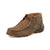 Twisted X Youth Unisex Driving Moc Bomber/Tan Leather Chukka Boots