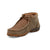 Twisted X Youth Unisex Driving Moc Bomber/Tan Leather Chukka Boots