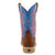 Twisted X Youth Unisex Hooey Cognac/Neon Blue Leather Cowboy Boots
