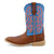 Twisted X Youth Unisex Hooey Cognac/Neon Blue Leather Cowboy Boots