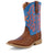 Twisted X Youth Unisex Hooey Cognac/Neon Blue Leather Cowboy Boots