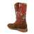 Twisted X Youth Girls Hooey Floral Rustic Brown/Red Leather Cowboy Boots