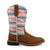 Twisted X Youth Girls Top Hand Serape Pecan/Multi Leather Cowboy Boots