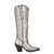 Corral Womens Embroidery Pointed Toe Silver Cowhide 16in Cowboy Boots