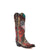 Corral Womens Heart Shaped US Flag Black Cowhide 13in Cowboy Boots