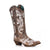 Corral Womens A3753 Brown Leather 13in Glow in the Dark Fashion Boots