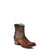 Corral Boots Womens Leather Abstract Lamb Chocolate Shortie Cowgirl