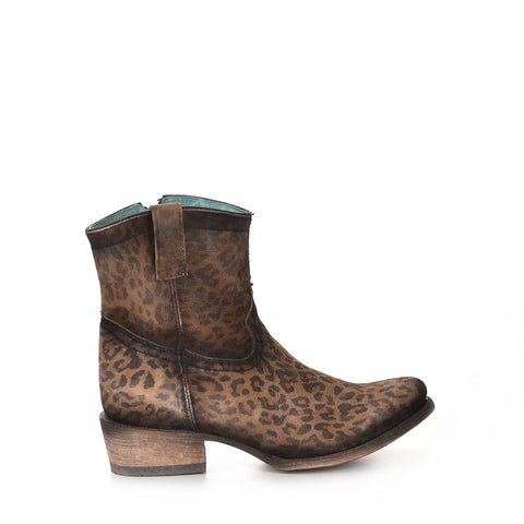 Corral Urban Womens Cheetah Cowboy Boots Leather Brown 5.5 M