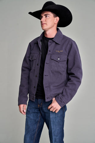 Kimes Ranch Mens Marshall Jacket Pewter 100% Cotton Canvas Jacket